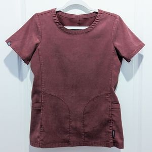 Mediclo Scrub Set in Wine color XS